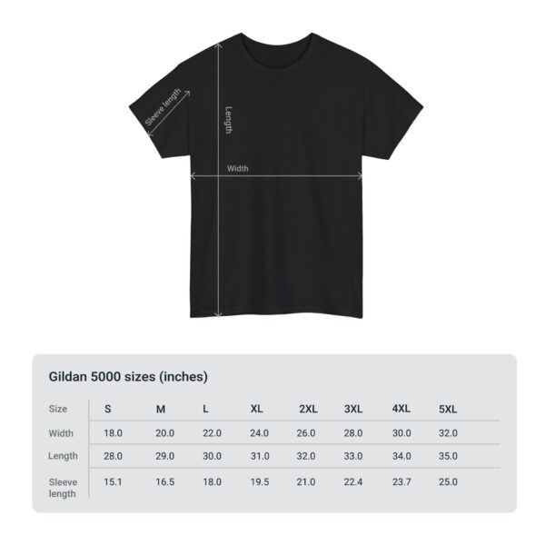 Beer On Tap T-Shirt Size Chart