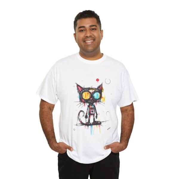 Man wearing Mechakitten T-Shirt